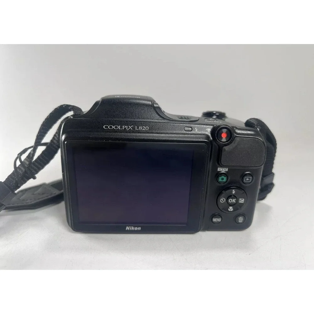 Nikon COOLPIX L820 16.0MP 30x Zoom Digital Camera Full HD 1080p Video. Tested